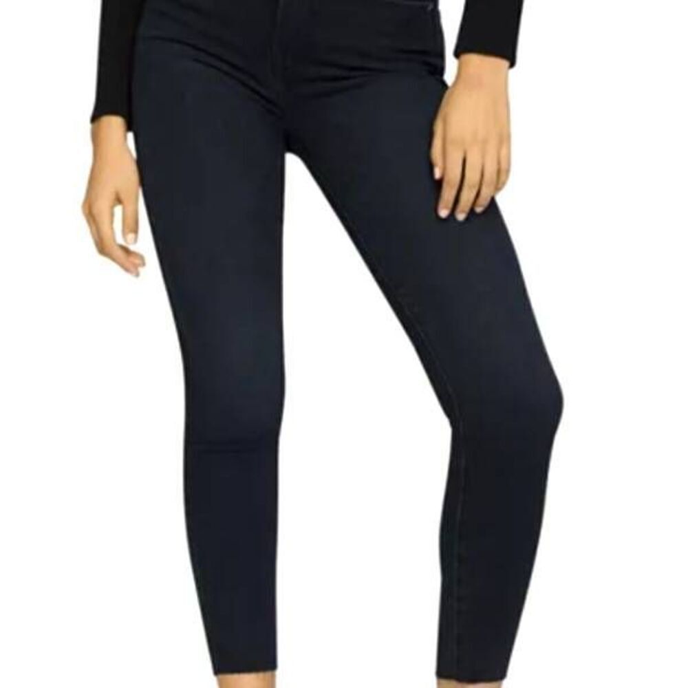 NWT Good American Good Waist Crop Raw Hem Jeans in Blue 631 sz 8/29
